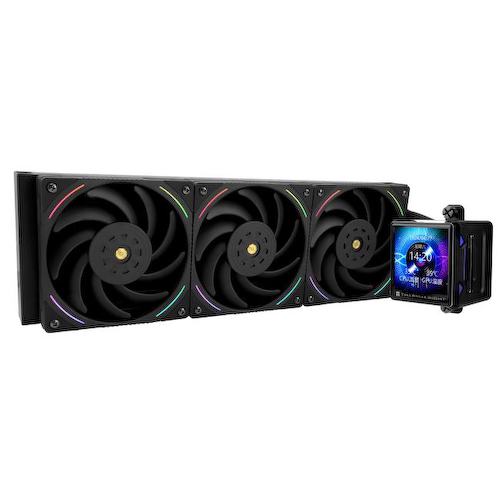 E-VISION-360-BL-ARGB Thermalright Elite Vision 360 Black ARGB, радиатор 360 мм, 2150 об/мин, 28 дБА, PWM, ЖК экран
