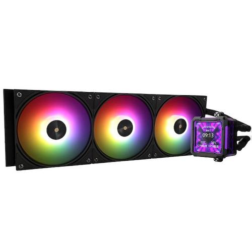 F-WFRAME-PRO-360-BL-ARGB Thermalright Frozen Warframe PRO 360 Black ARGB, радиатор 360 мм, 2000об,29дБА,PWM,ЖК экран