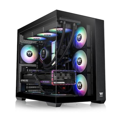 CA-1Z2-00M1WN-00 Корпус Thermaltake View 380 TG ARGB черный без БП ATX 6x120mm 2x140mm 1x200mm 2xUSB3.0 audio bott PSU