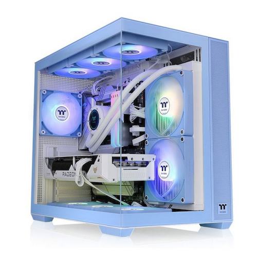 CA-1Z2-00MFWN-00 Корпус Thermaltake View 380 TG ARGB синий без БП ATX 6x120mm 2x140mm 1x200mm 2xUSB3.0 audio bott PSU