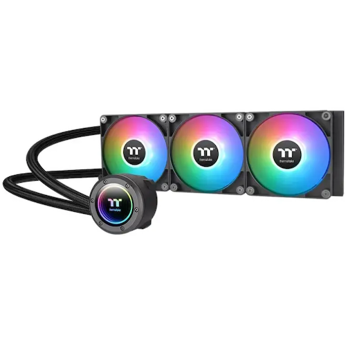 СВО CL-W376-PL14SW-A Thermaltake TH420 V2 ARGB Soc-AM5/AM4/1151/1200/1700 черный 4-pin 34.7dB Al+Cu Ret (CL-W376-PL14SW