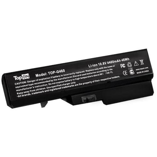 TopON TOP-G460 <75940> аккумулятор для ноутбуков Lenovo (Li-Ion, 10.8V, 4400mAh, 48Wh)