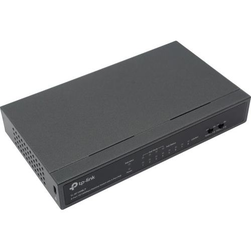 TP-LINK <TL-SF1008LP> Неуправляемый коммутатор (8 x 100 Мбит/с, 4 порта IEEE 802.3af (PoE))