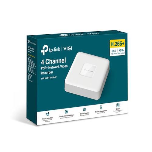Видеорегистратор TP-LINK VIGI NVR1104H-4P
