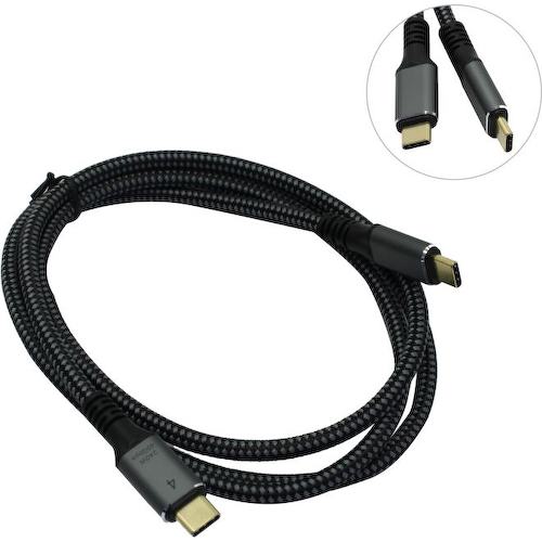 VCOM CU541M-1.2м кабель в оплетке 1.2 м. USB4 type C <-> type C