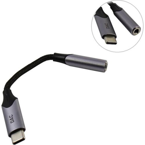 Переходник USB type C -> Jack 3.5 (мама) Vention BGMHA кабель в оплетке