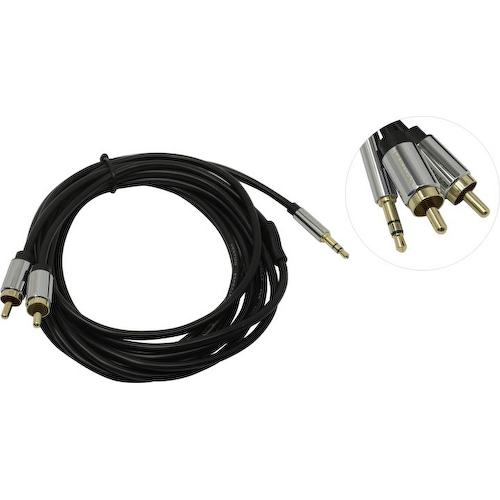 Кабель-переходник Jack 3.5 -> 2xRCA Vention P550AC300-S 3 м.