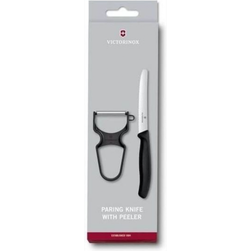 Набор нож/овощеч. Victorinox Swiss Classic Paring Swiss Classic 6.7113.23 (6.7113.23) компл.:2предм. черный карт.коробк