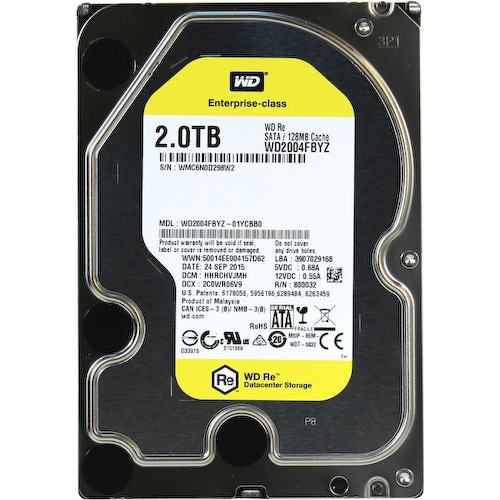 Жесткий диск 3.5" Western Digital WD RE 2 Тб WD2004FBYZ SATA 6Gb/s (SATA-III)