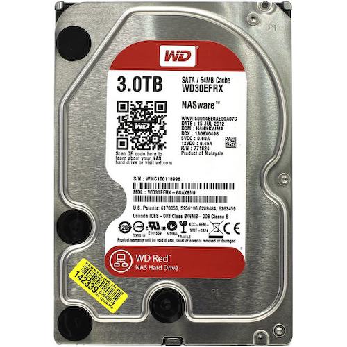 Жесткий диск 3.5" Western Digital Red 3 Тб WD30EFRX SATA 6Gb/s (SATA-III)