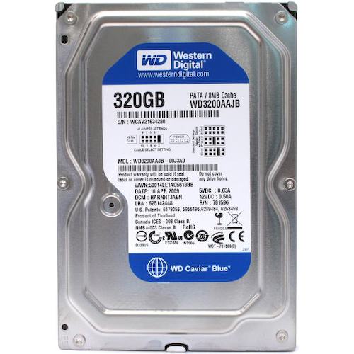 Жесткий диск 3.5" Western Digital Caviar Blue 320 Гб WD3200AAJB 320 Гб IDE