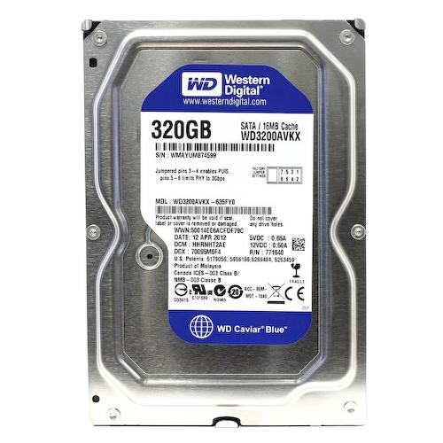 Жесткий диск 3.5" Western Digital Caviar Blue 320 Гб WD3200AVKX 320 Гб SATA-II