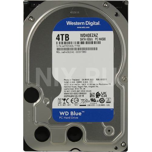 Жесткий диск 3.5" Western Digital Blue 4 Тб WD40EZAZ SATA 6Gb/s (SATA-III)