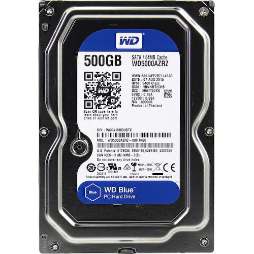 Жесткий диск 3.5" Western Digital Blue 500 Гб WD5000AZRZ SATA 6Gb/s (SATA-III)