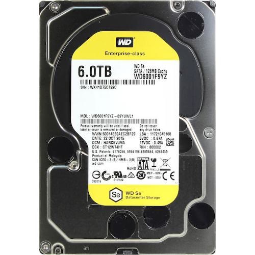 Жесткий диск 3.5" Western Digital WD Se 6 Тб WD6001F9YZ SATA 6Gb/s (SATA-III)