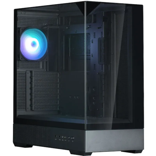 ZALMAN P40 Prism, ATX, BLACK, WINDOW, 2x3.5", 3x2.5", 1xUSB TYPE-C, 2xUSB3.0, REAR 1x120mm ARGB