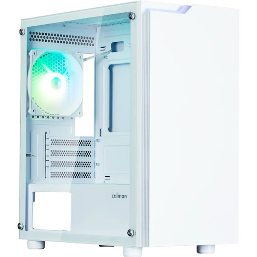 ZALMAN T4 PLUS, MATX, WHITE, WINDOW, 1 x Combo (3.5'' or 2.5''), 1x3.5'', 2x2.5", 1xUSB2.0, 2xUSB3.0, REAR 1x120mm ARGB