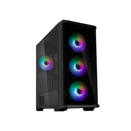 ZALMAN Z10 DS, ATX, BLACK, WINDOW, built-in 15.6-inch FHD display, 2x3.5", 2x2.5", 2xUSB3.0, 1xUSB 3.1 Type-C