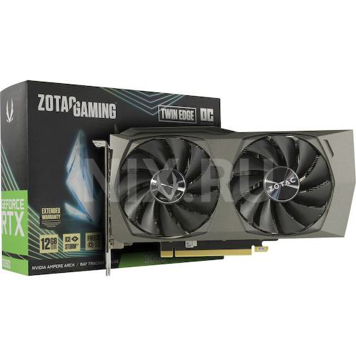 Игровая видеокарта Zotac Twin Edge GeForce RTX3060 Twin Edge OC GeForce<sup>®</sup> RTX 3060 OC 12 Гб GDDR6