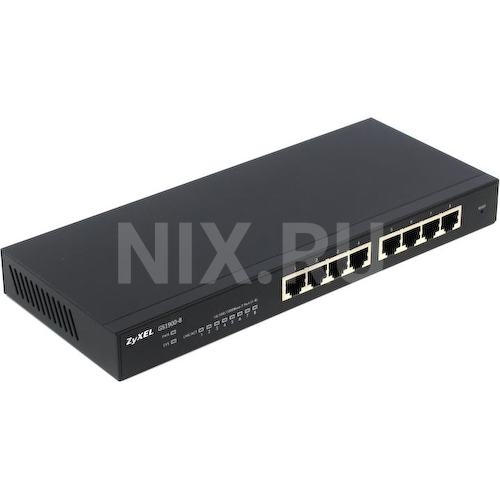 ZYXEL <GS1900-8> Управляемый коммутатор (8 x 1 Гбит/с)